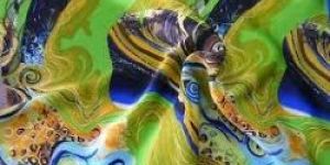 Silk Printed Laminated Fabric