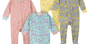 SIB1004 Snug Fit Zipper Baby Sleepsuits