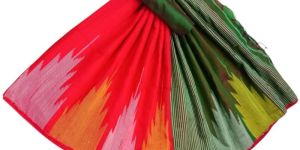 Durga Puja Diwali Collection Handloom Big Temple Saree with BP