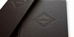 Leather Restaurant Menu Folder
