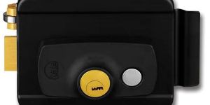 Yale Electric Rim Lock, Black Matt