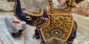 Handmade Multicolor Elephant Statue