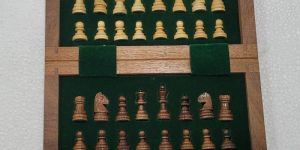 Wooden Folding Magnetic Chess Set