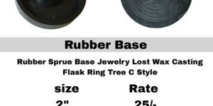 Rubber Sprue Base for Flask