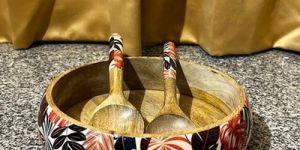 Wooden Epoxy Bowl Spoon Set