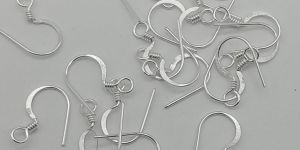 Steel Finish Metal Ear Wires