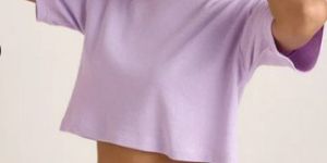 Ladies Mauve Waffle Co Ord Set