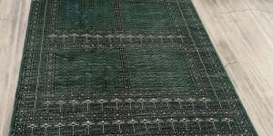 Silk Printed Rectangular Woolen Knotted Carpet