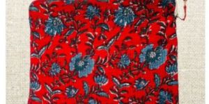 Cotton Quilted Laptop Sleeve