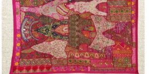 Heavy Moti Hand Embroidery Wall Hanging