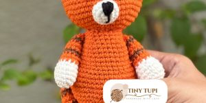 Handmade Crochet Soft Baby Toy Tiger