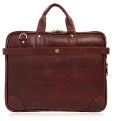 Leather Coffee Brown Laptop Bag