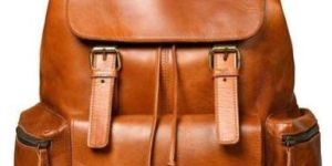 AB08 Anfaal Minimalist Leather Day Backpack