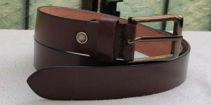 AI/012 Formal Brown Belt with Gunmetal Buckle