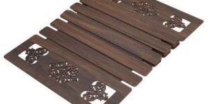 Brown Leather Laminate Dining Table Mat Set