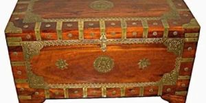 Sheesham Wood Rectangle Antique Wood Storage Box
