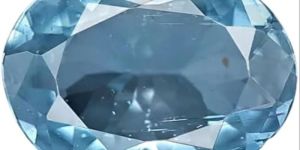 Blue Oval Aquamarine Semi Precious Gem Stone