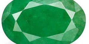 Green Oval Shape Emerald Gemstone