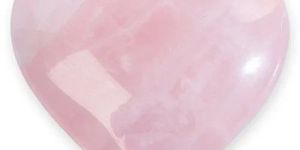 Pink Rose Quartz Heart Stone