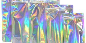 Glossy Holographic Pouches