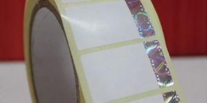 Hologram With Paper Label