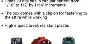 Plastic Tool Box for Drill Bit Set