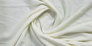 White Printed Dyed Lyocell Fabric