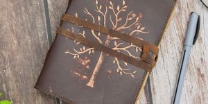 Embossed Tree OF Life Leather Journal