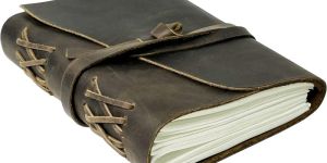 Handmade Leather Journal With Recycled Paper