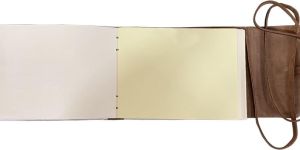 Leather Blank Book Bound Journal Diary Notebook