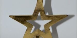 Golden Star Shaped Taper Candle Holder