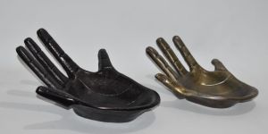 Hand Shaped Trinket Trays Set OF 2 Pcs
