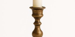 Vintage Style Aluminum Candlestick Holder