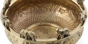 Elegant Brass Elephant Urli