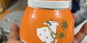 Cow Pichwai Jar