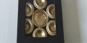 Golden 7 Inch Brass Uril Diya