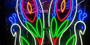 Multi Color Peacock LED Motif Lights