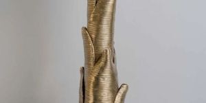 Brass Banana Leaf Vase