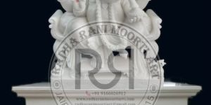 Marble Gajanand Ji Moorti