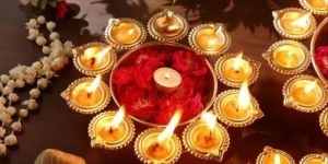 Diya Design Metal Candle Holder