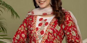 Embroidered Silk Suit