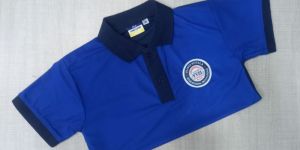 Poly Cotton Royal Blue School Uniform T Shirt