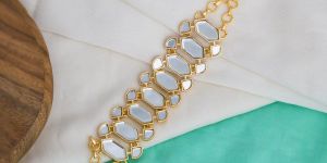 Brass Demi Fine Mirror Necklace