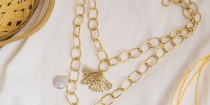 Chunky Brass Layered Necklace