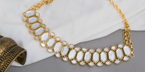 Mirror Stone Choker Necklace