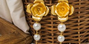 Statement Semi Fine Brass Earrings