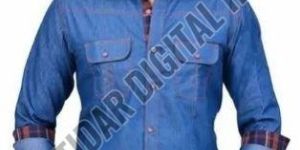 Mens Plain Denim Shirts