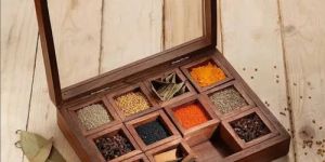 Wooden Spice Box