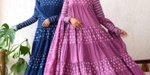 Summer Blooms Anarkali Suit Set