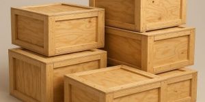 collapsible plywood shipping storage box
